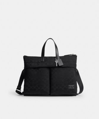 ＜COACH＞ルカ　ブリーフ・シグネチャー　ナイロン